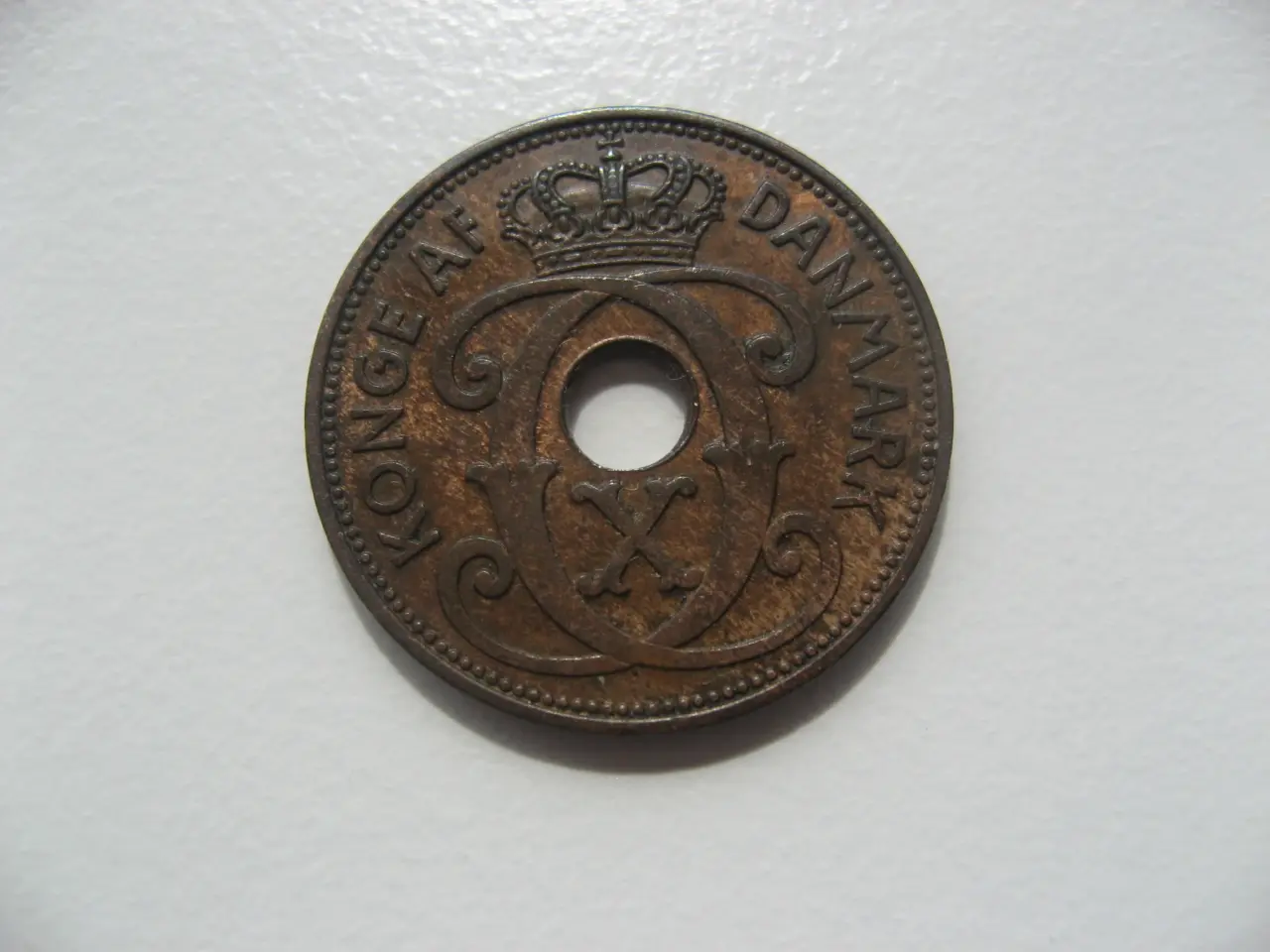 Billede 2 -  Færøerne Særdelesflot kobber 2 øre 1941 U/Hjerte 