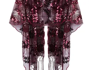sjal /Overdel til aften kjolen M.sequin/4 farver.