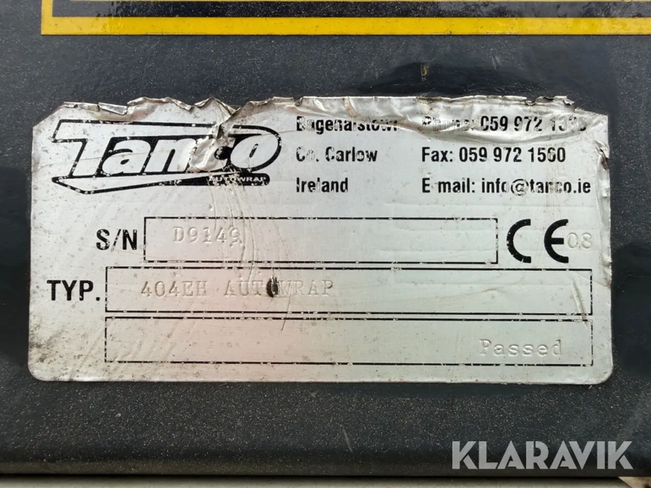 Billede 2 - Ballewrapper Tanco 404 EH