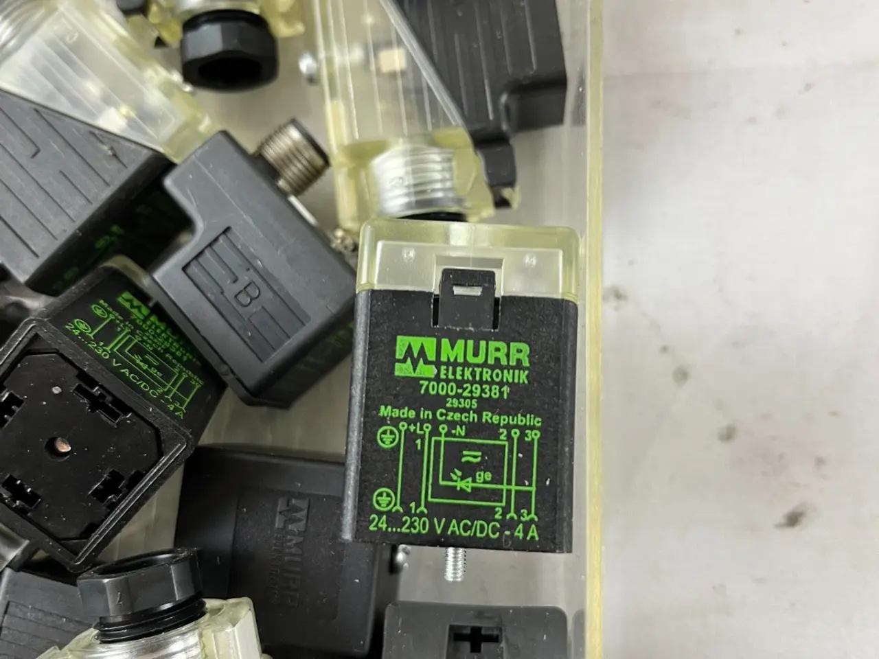 Billede 4 - Murr Elektronik ventil stik Plug DIN 43650 blandet