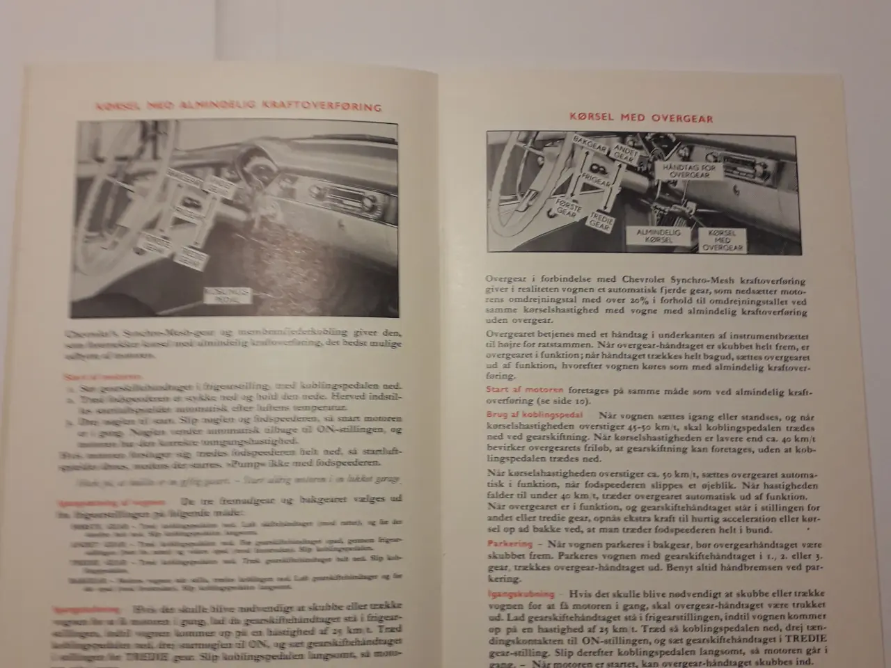 Billede 2 - Chevrolet 1956 Original Instruktionsbog på Dansk