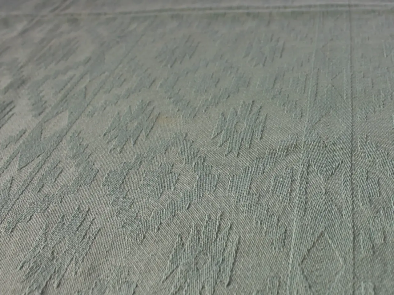 Billede 5 - Grøn jacquardvævet dug 147 x 250 cm