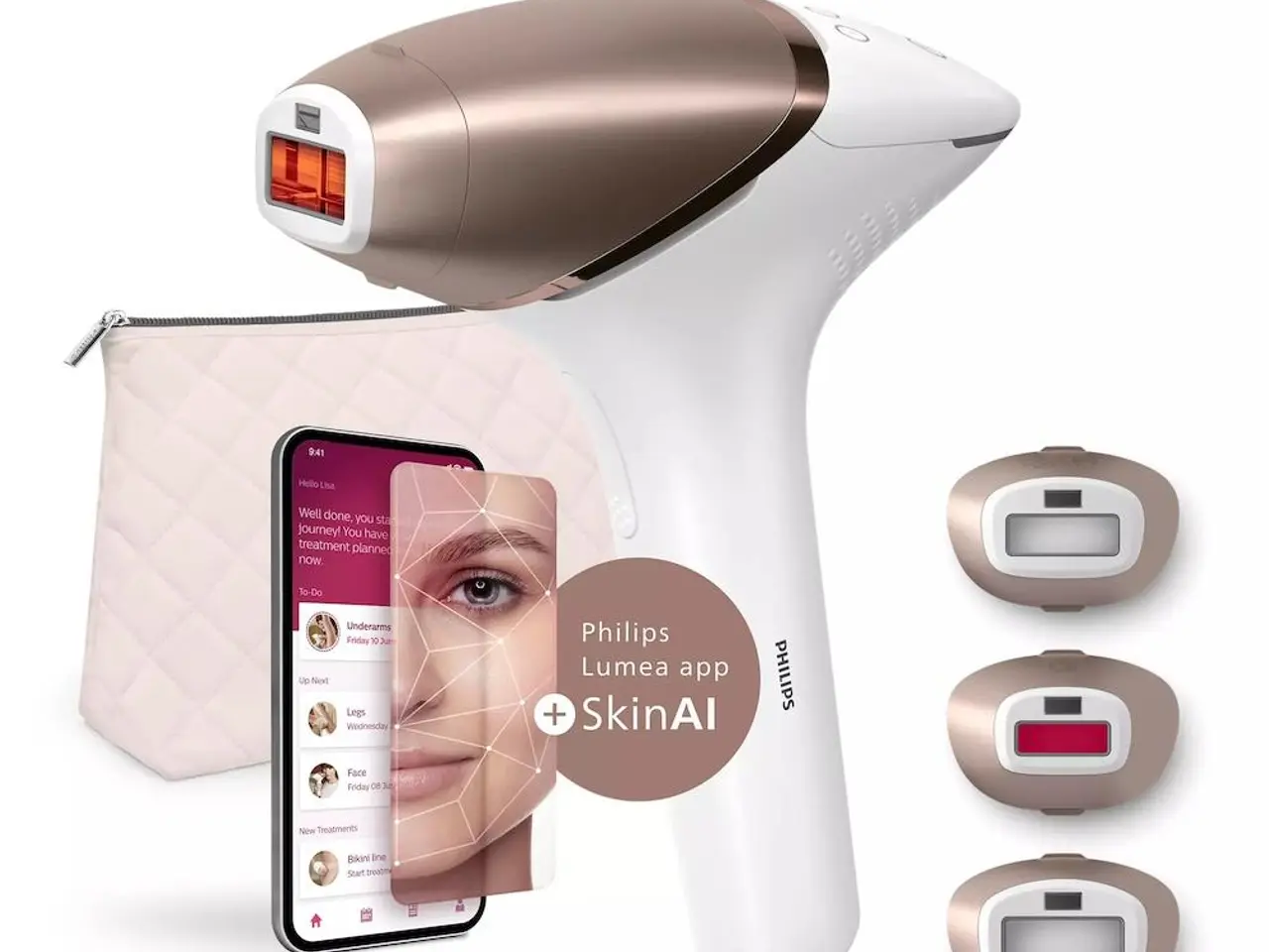 Billede 1 - IPL hårfjerner Philips Lumea 9900 BRI973/00 - trådløs