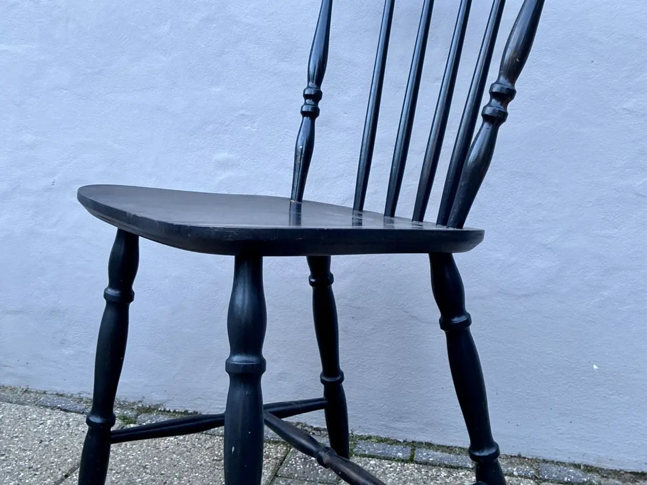Billede 4 - 60’er Farstrup tremmestol / pindestol i bøg