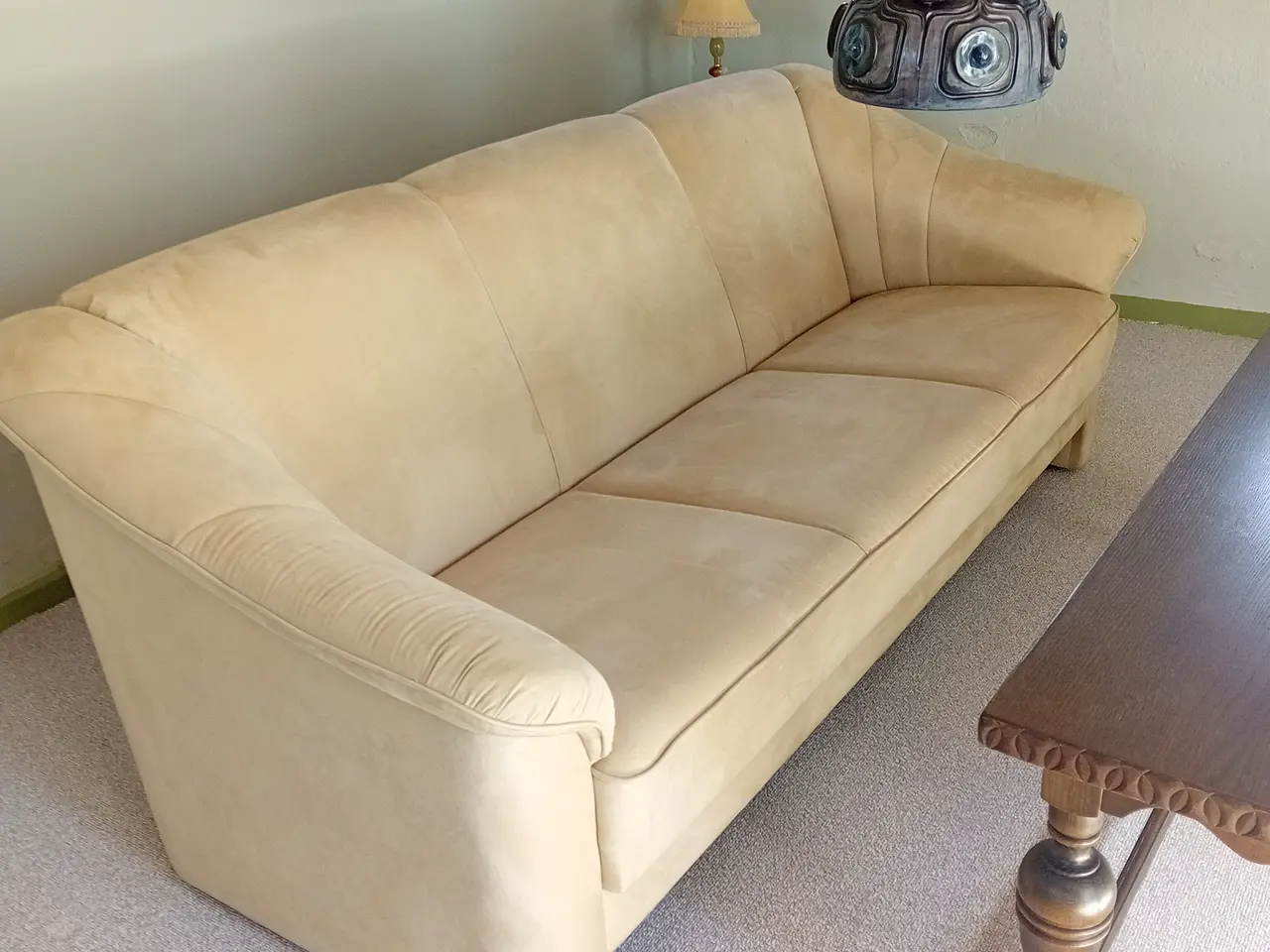 Billede 1 - Sofa 3 pers lys beige pæn