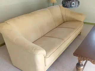 Sofa 3 pers lys beige pæn