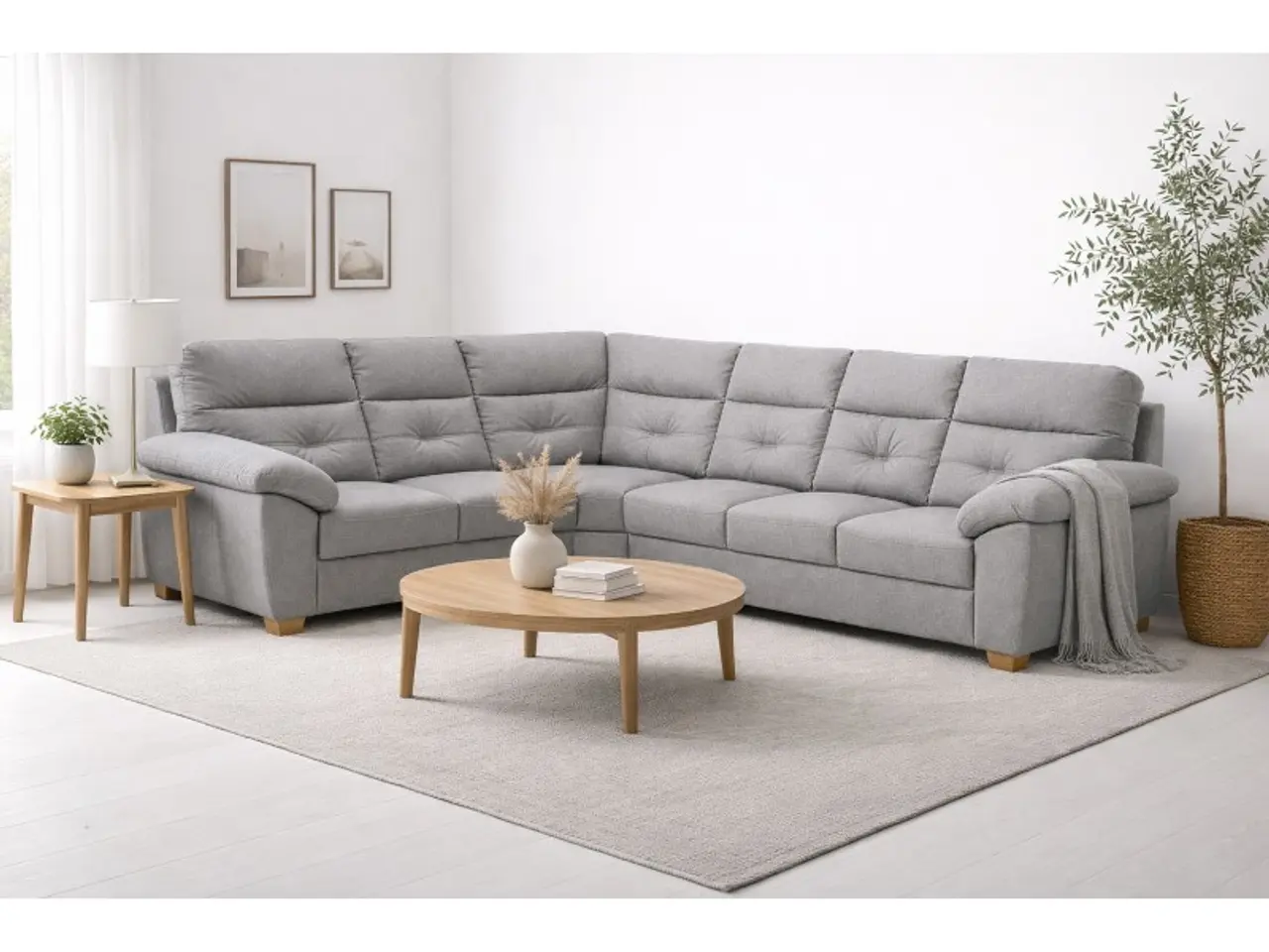 Billede 2 - Hjort Knudsen Dalby XL hjørnesofa - Stof