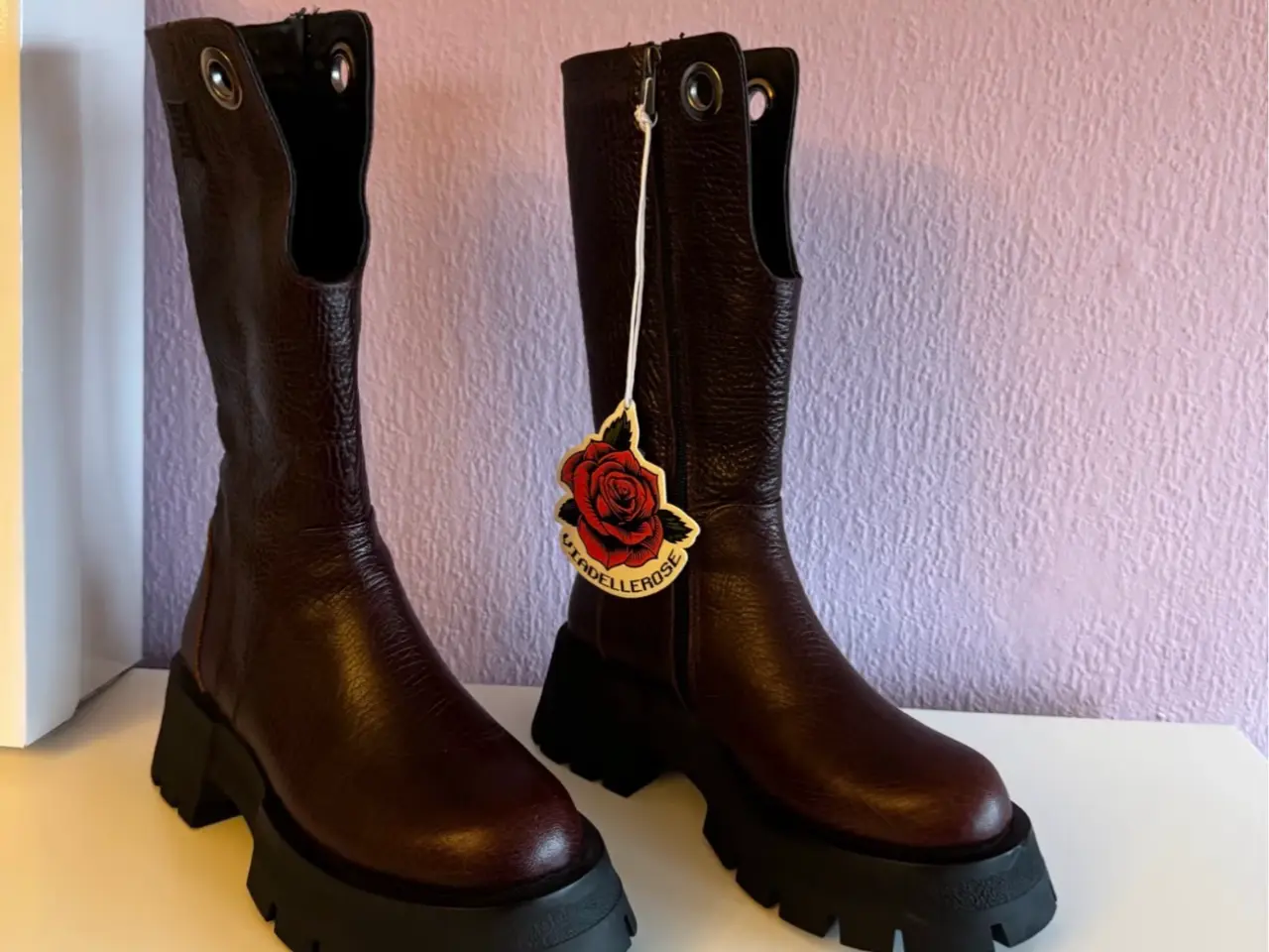 Billede 1 - Ægte læder boots fra Viadellerose #VDR