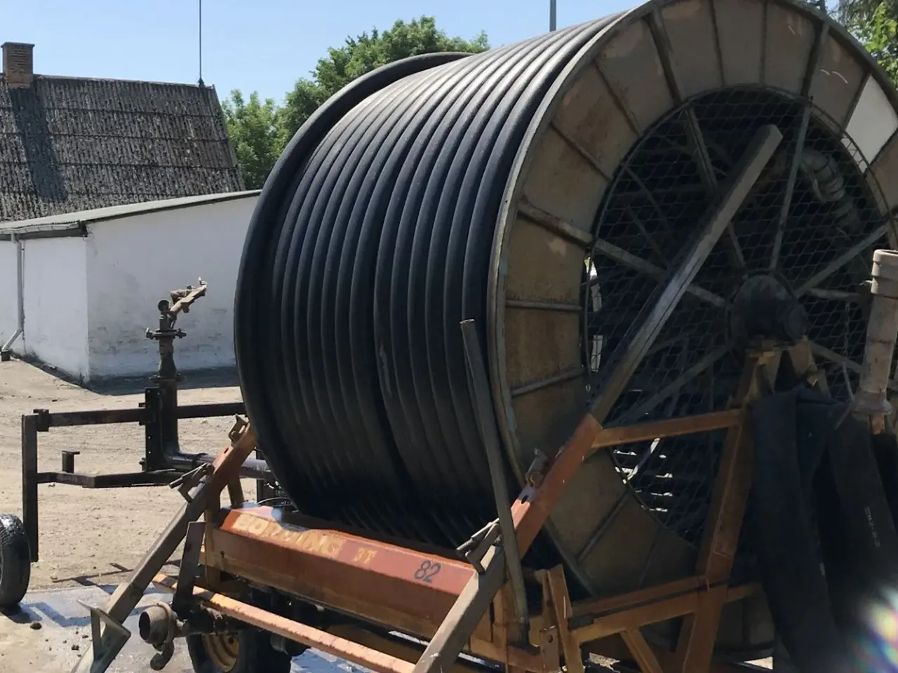 Billede 2 - Fasterholt 90 mm slange. ca. 300 meter