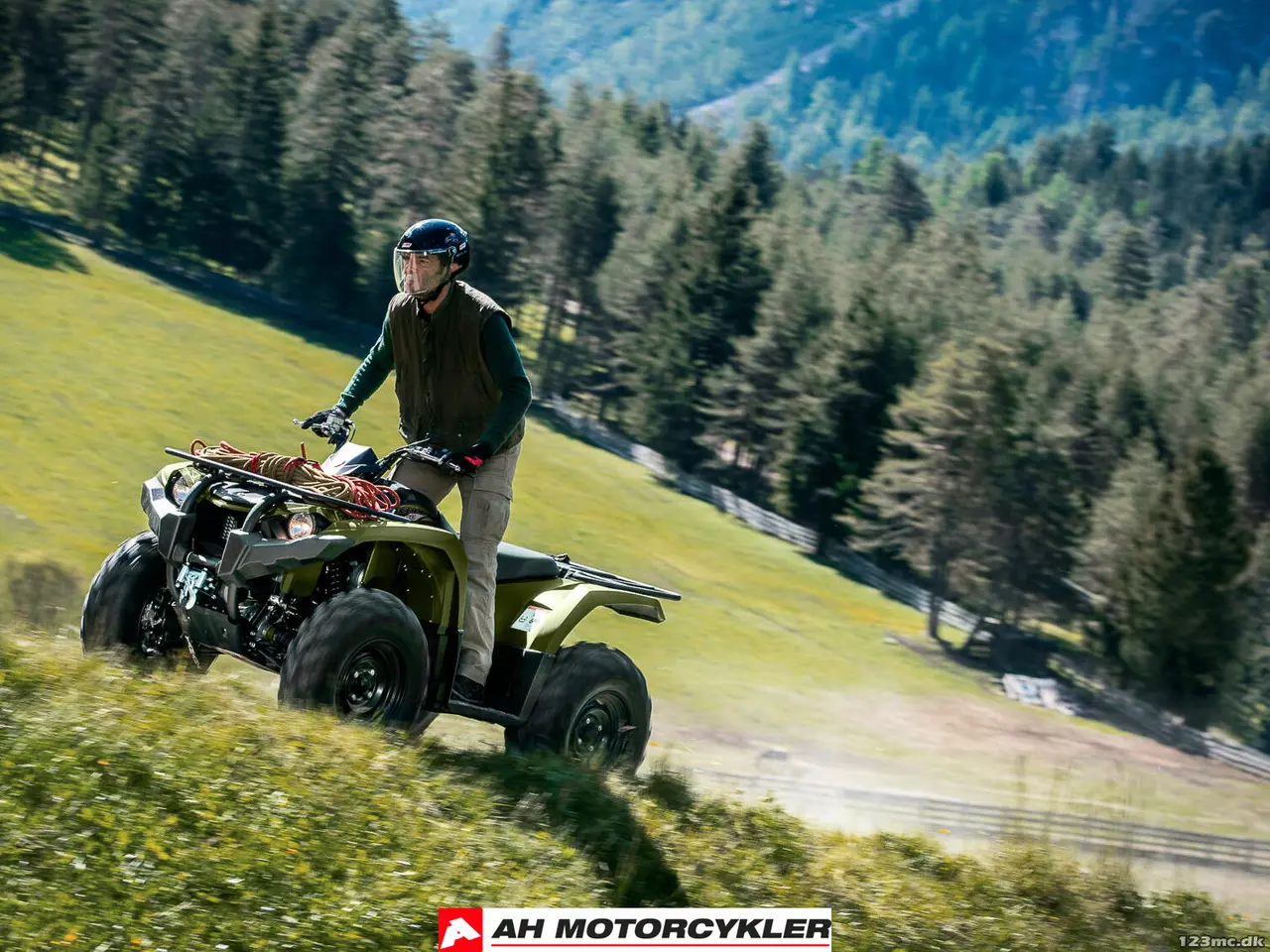 Billede 5 - Yamaha Kodiak 450 IRS Olive Green Traktor