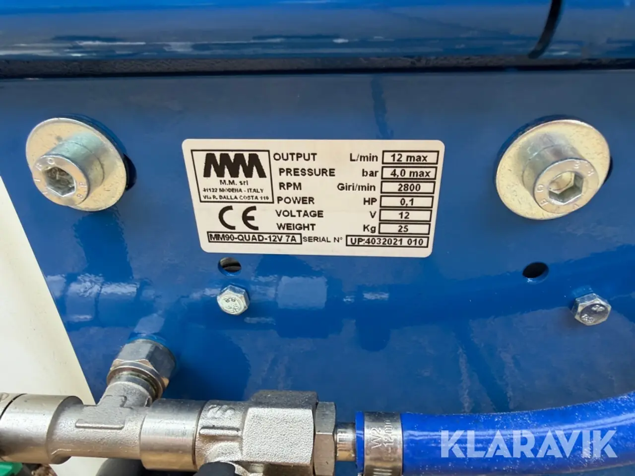 Billede 7 - Sprøjte til ATV M.M. srl MM90-QUAD-12V 7A