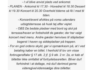 Koncert og spisning / Claus Hempler