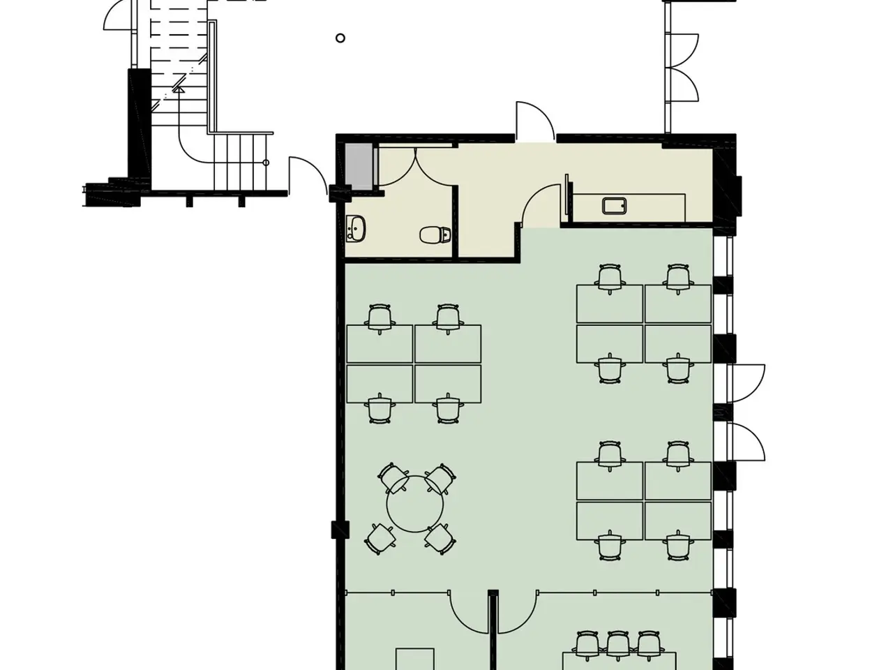 Billede 13 - Lyst kontorlejemål i stueplan