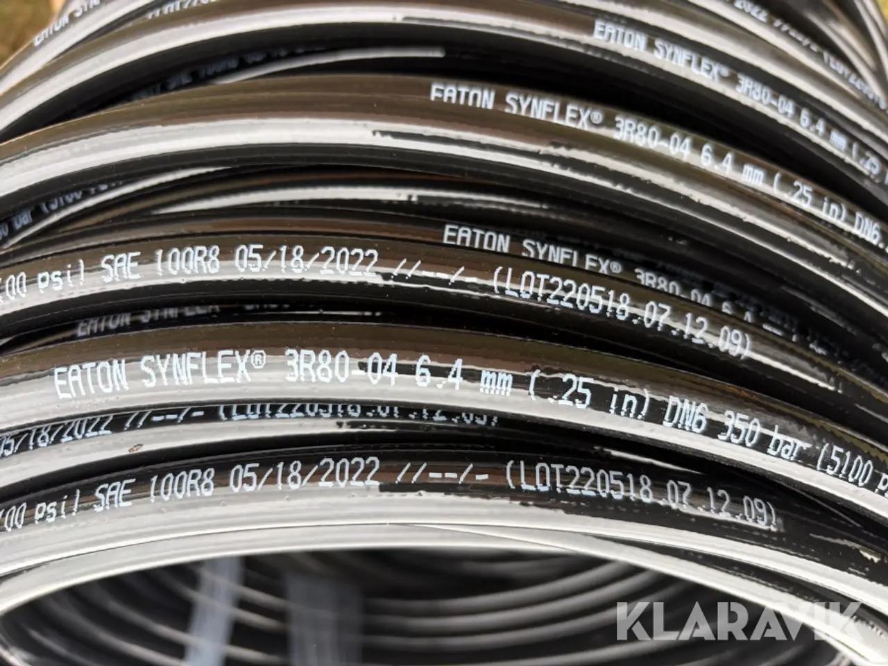 Billede 5 - Hydraulikslanger Eaton Synflex 3R80-04 - 6,4mm - 9 ruller