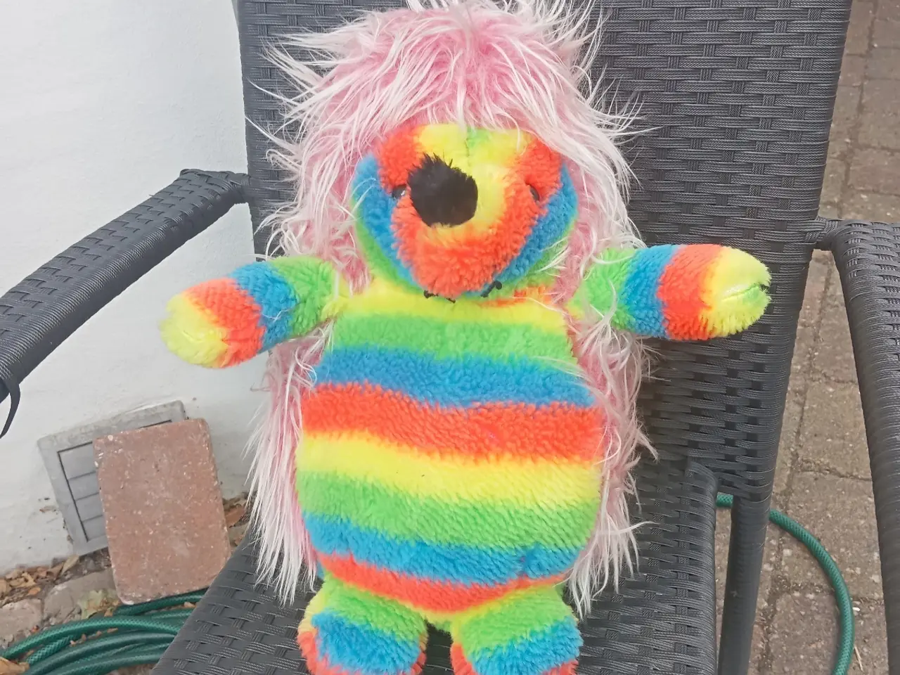 Billede 3 - Sjov bamse i flotte farver.