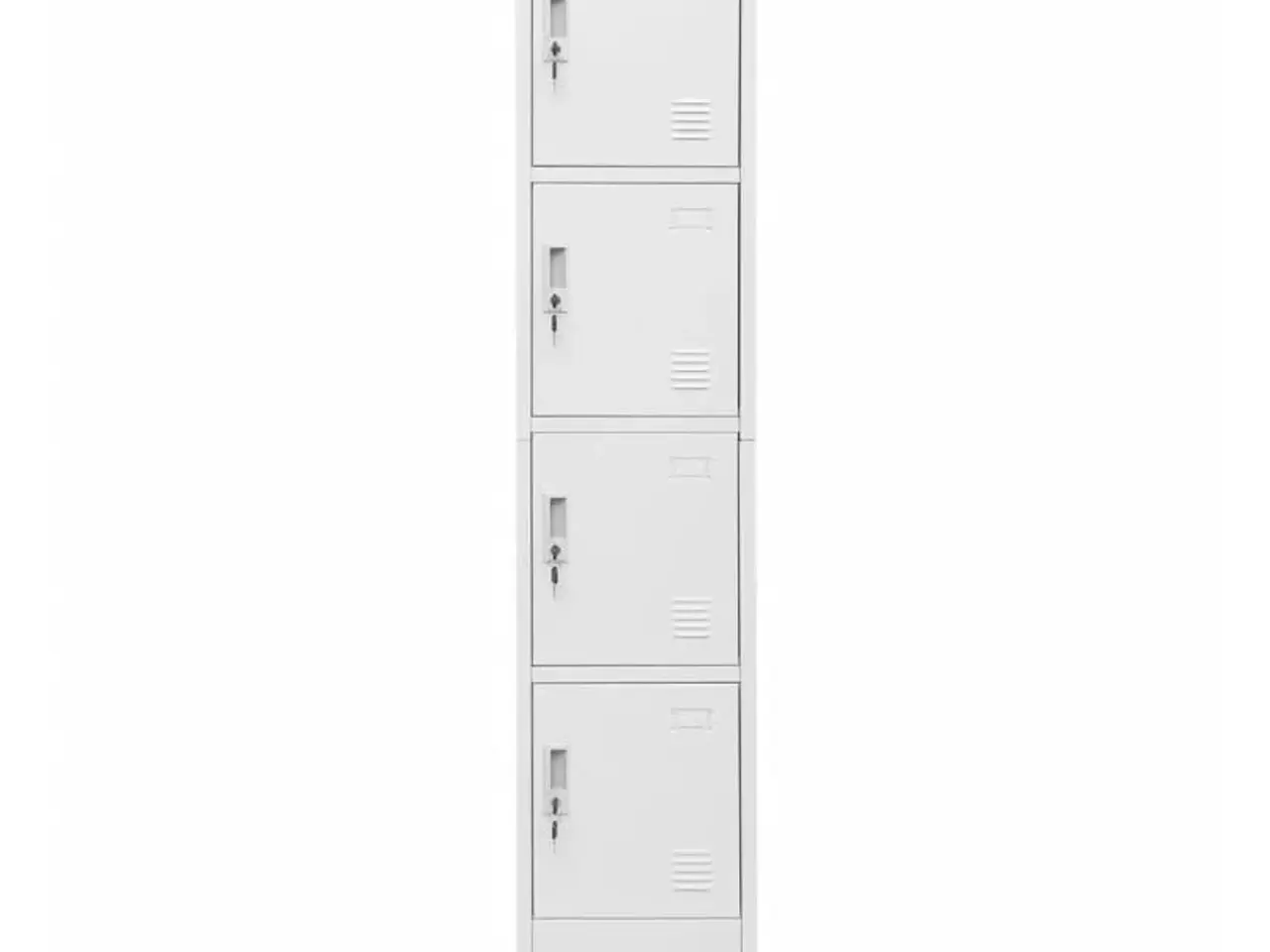Billede 2 - Lockerskab med fire rum - 38 × 45 × 180 cm, grå stål