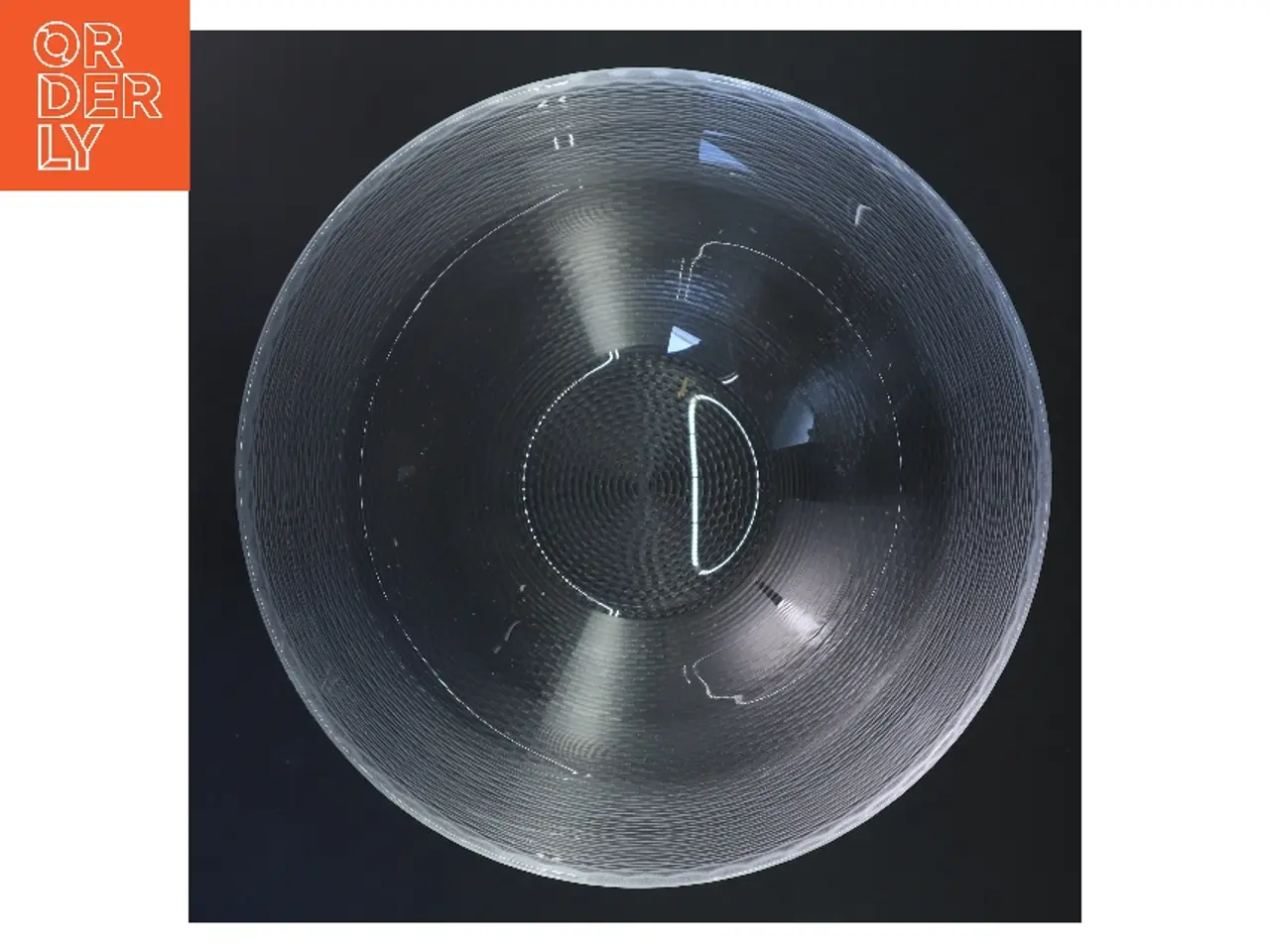 Billede 3 - Stor rund glas skål Ø28 cm (str. Ø 28 cm)