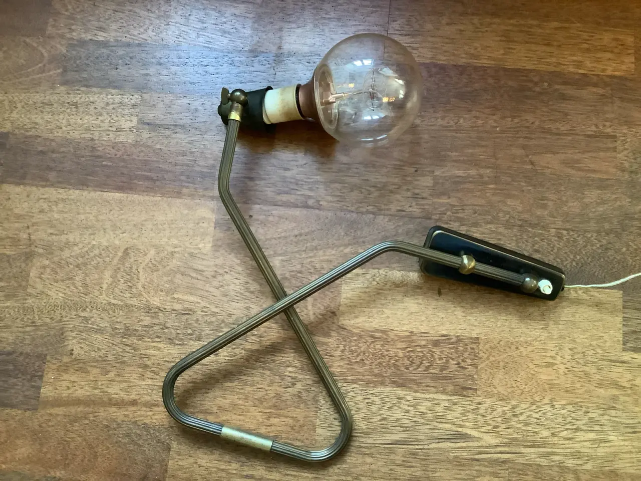 Billede 3 - Retro Svinglampe messing