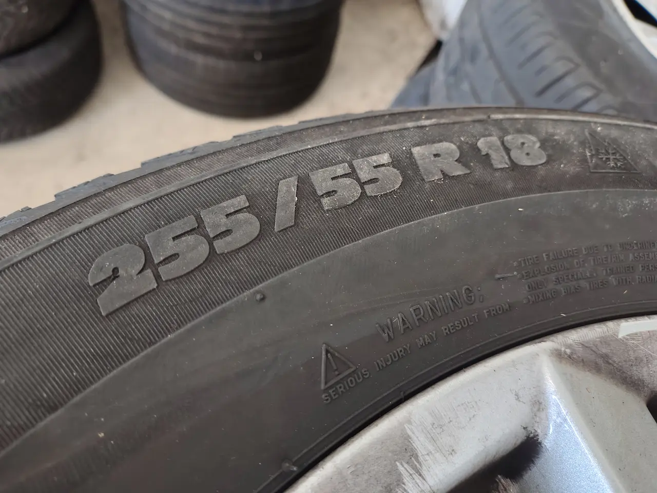 Billede 6 - Fire alufælge med dæk MICHELIN 255/55 R 18