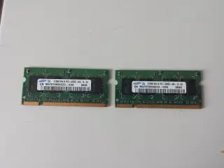 Samsung 2 x 512MB DDR2 SODIMM RAM 200-pin Unbuffer