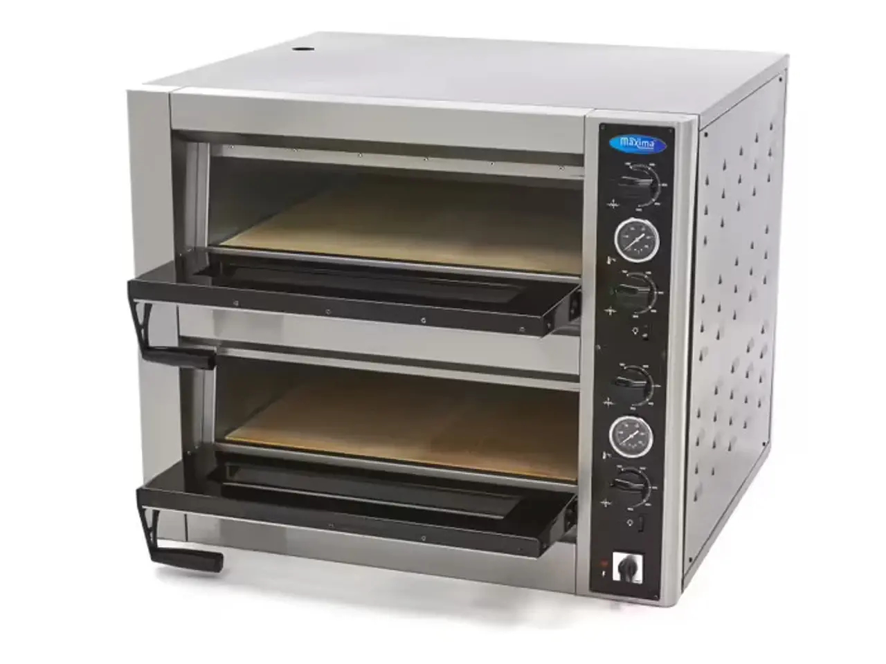 Billede 6 - Deluxe Dobbelt Pizzaovn 4 + 4 x 30 cm – 400 V