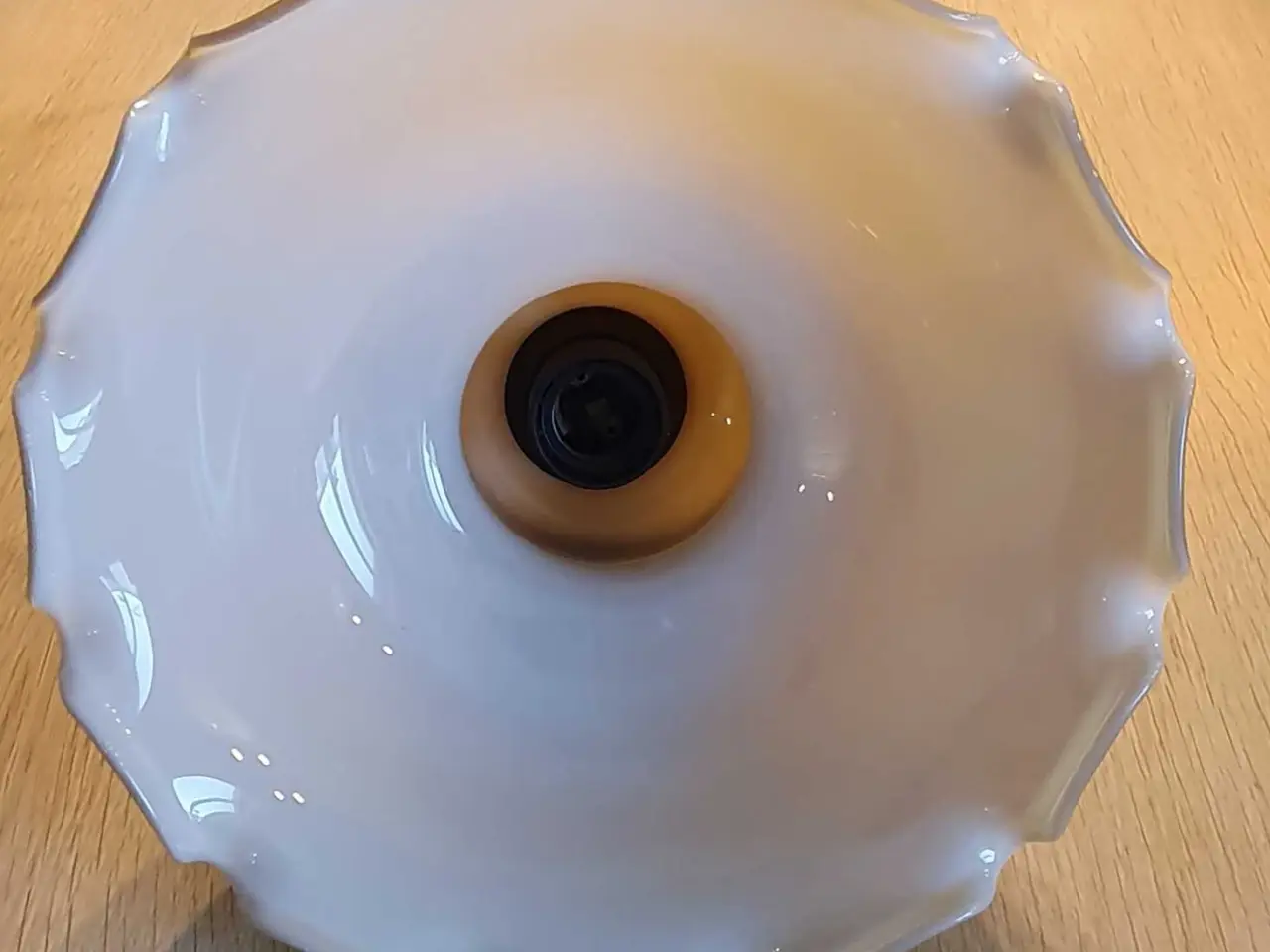 Billede 10 - Skøn lampe i opalglas 🤎 NEDSAT!!! SOLGT SOLGT !!!