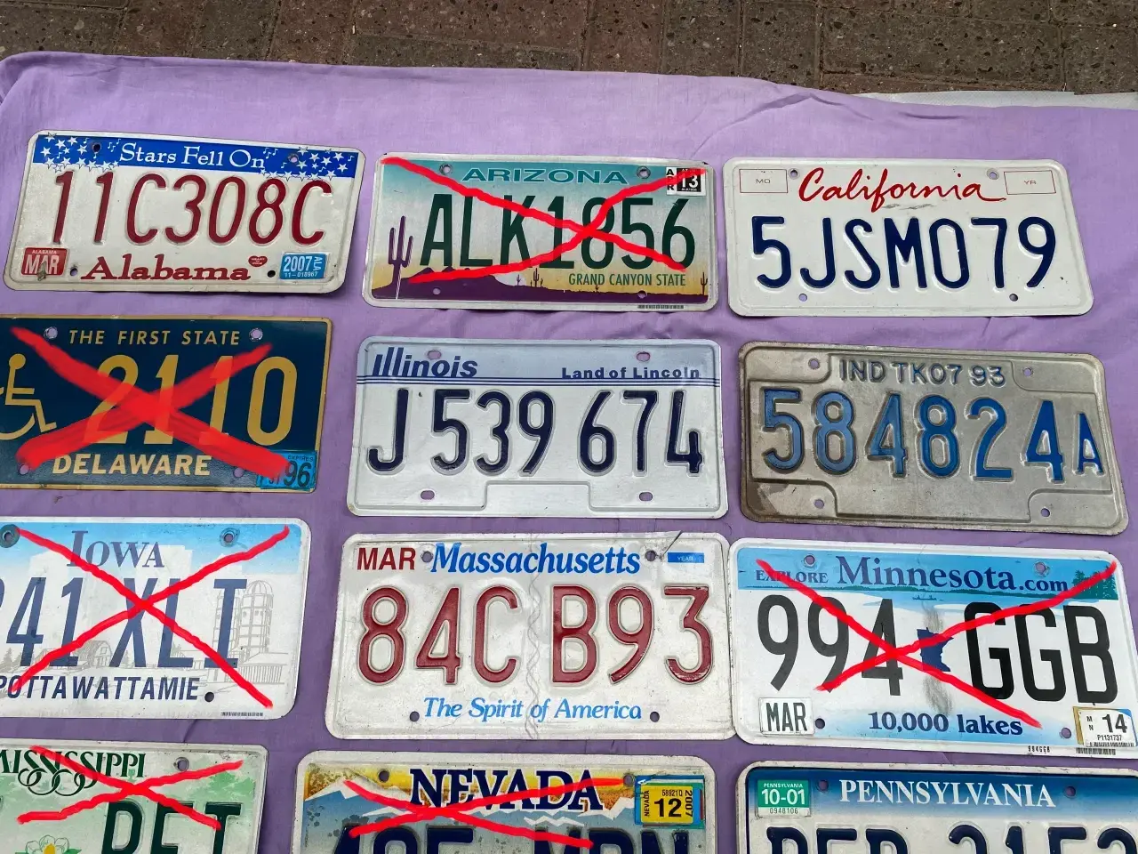 Billede 2 - USA Nummerplader