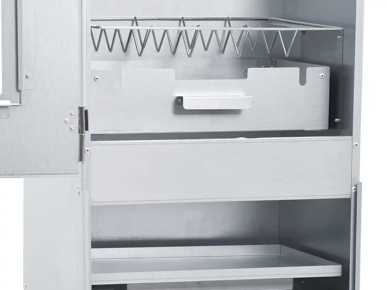 Billede 6 - Rygeovn 44,5 × 29 × 83 cm - med termometer og 1 kg træflis