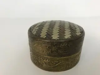 Vintage messing dåse / æske