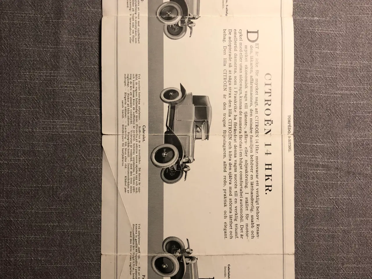 Billede 5 - Citroën gamle bilbrochurer