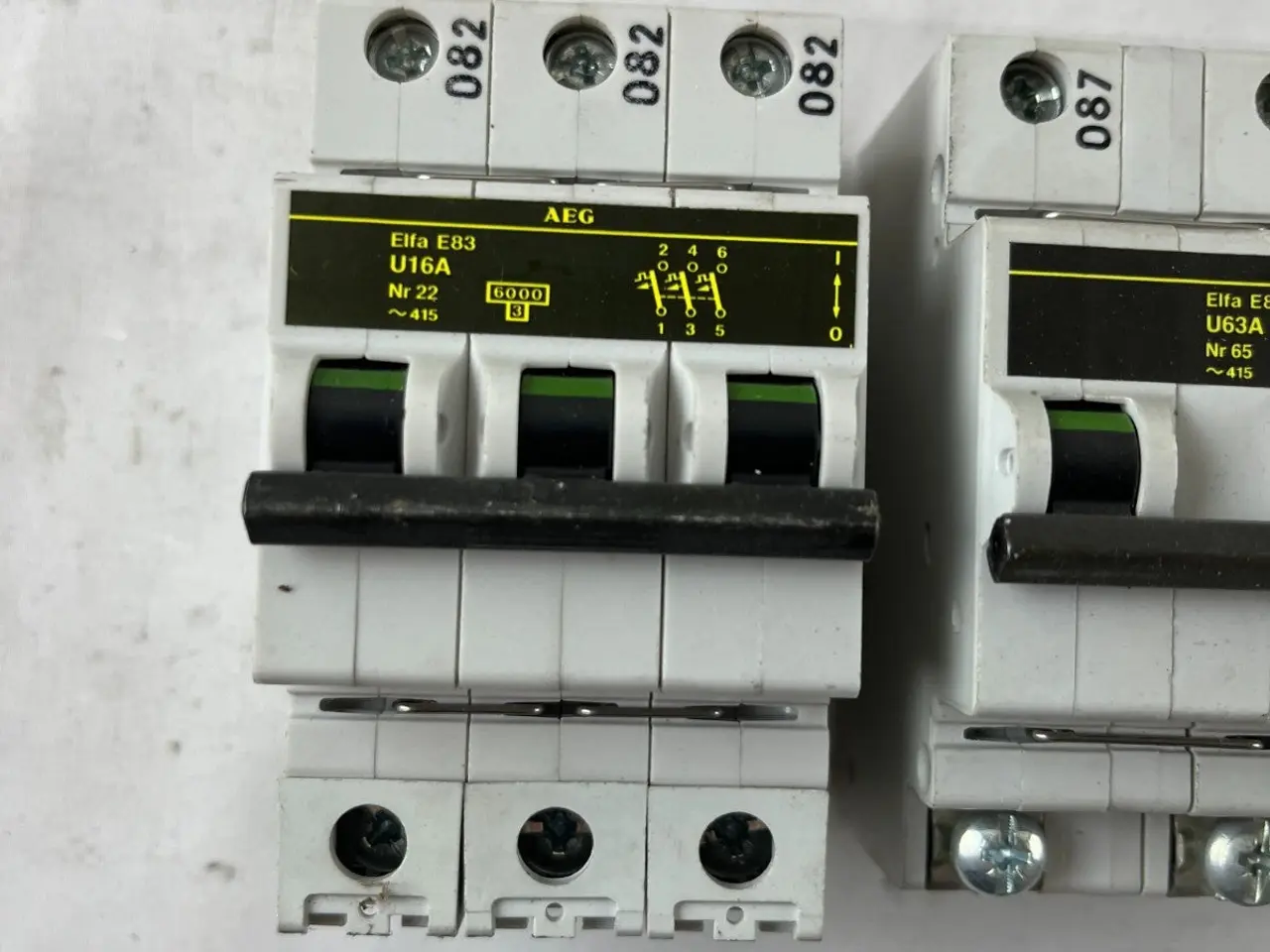 Billede 3 - AEG Elfa E83 3P automatsikring parti U16A U63A