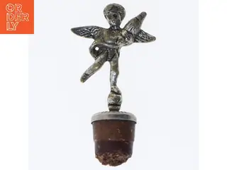 Vinflaskeprop med engelfigur 8 cm (str. 8 cm)