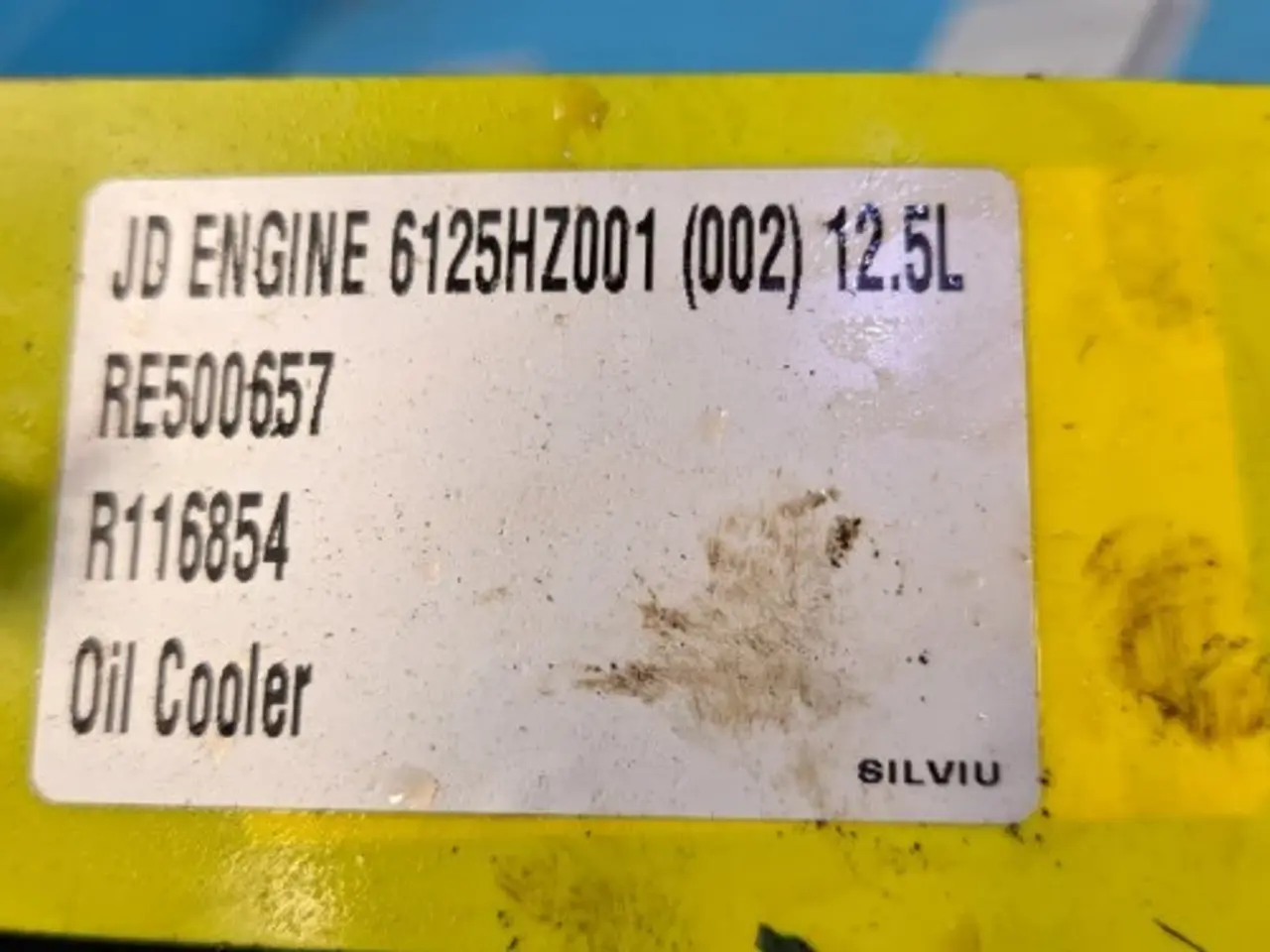 Billede 18 - John Deere 6125HZ001 Oliekøler RE500657