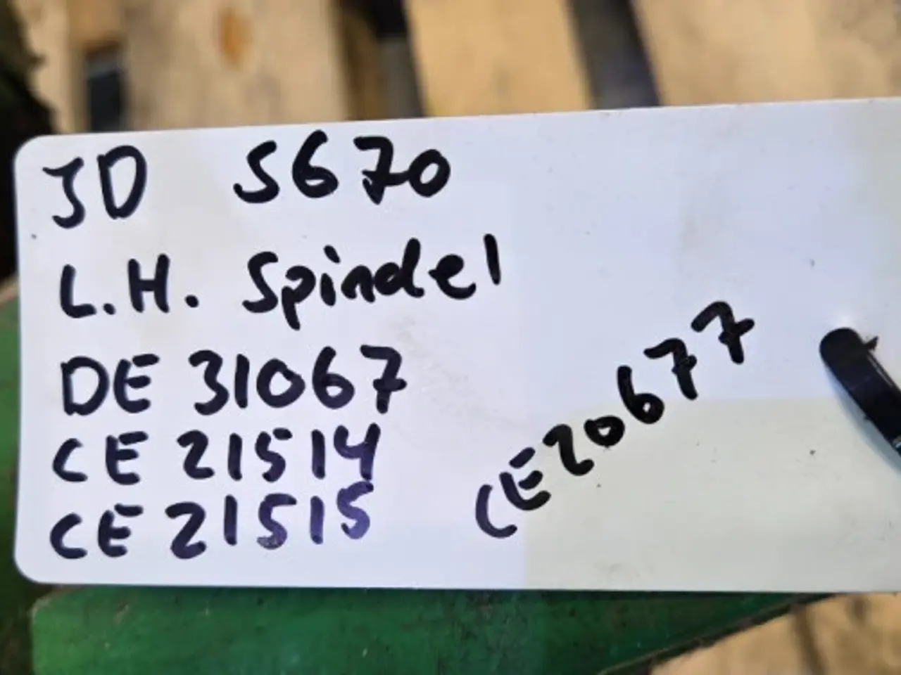 Billede 20 - John Deere S670 Spindel L. DE31067