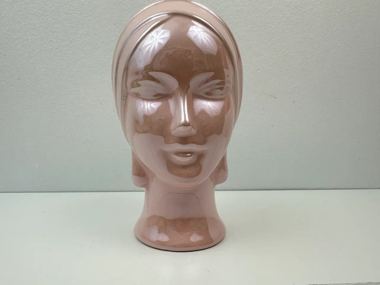 Billede 2 - Retro porcelænshoved i pink