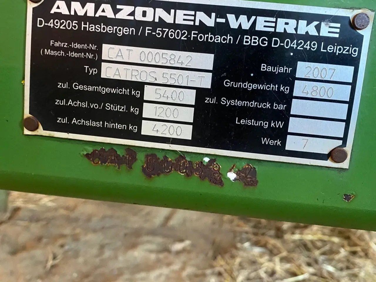 Billede 6 - Amazone CATROS 5501 T med MATRIX valse