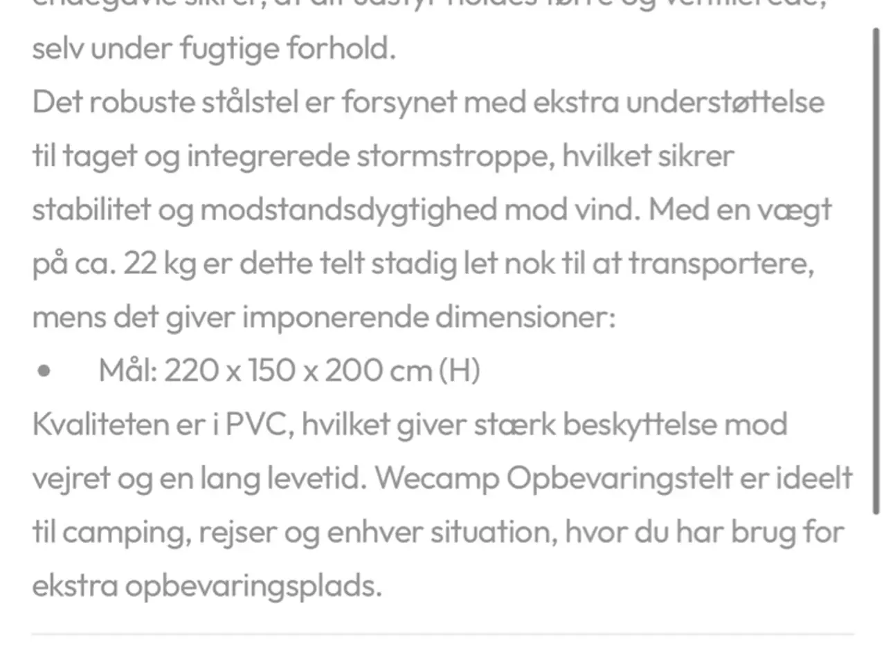 Billede 3 - Wecamp opbevarings telt nyt 