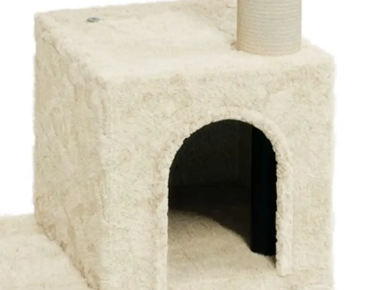 Billede 5 - Kradsetræ med sisal-kradsestolper - 70 cm, cremefarvet