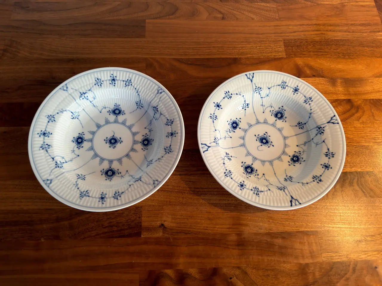 Billede 1 - Royal Copenhagen Musselmalet Riflet