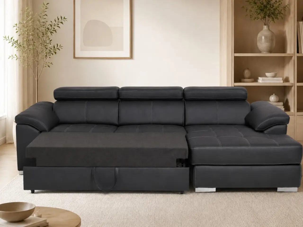 Billede 12 - Stitch Sovesofa højrevendt Med Indbygget Sengeudtræk