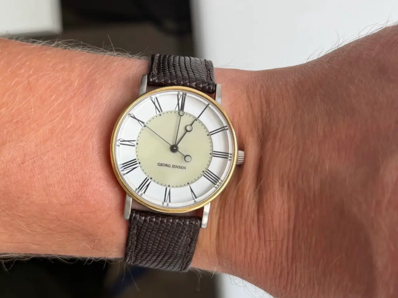 Billede 7 - Georg Jensen ur i 18k guld og stål med automatisk
