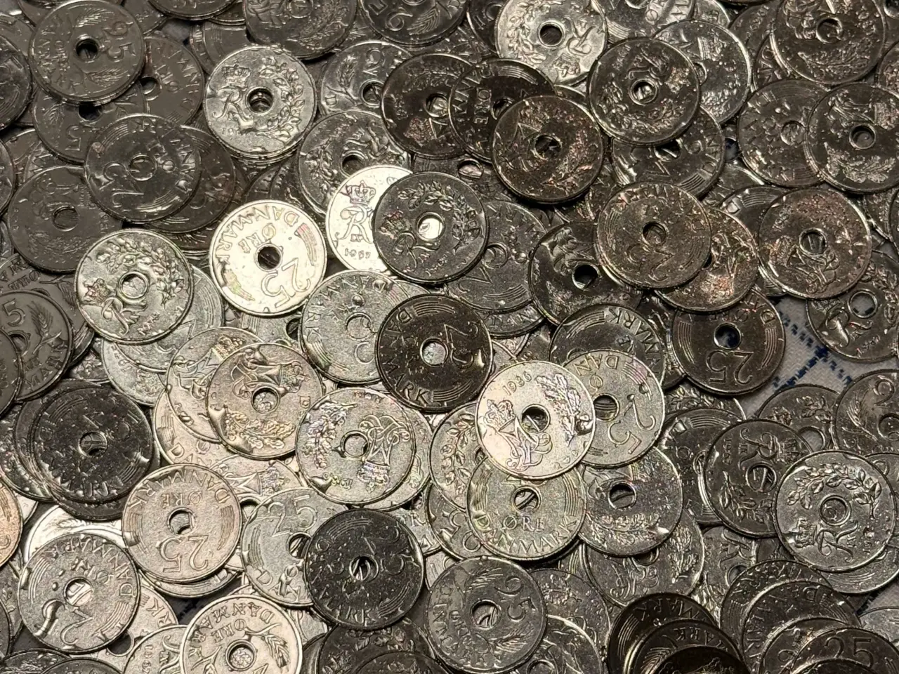 Billede 8 - 5 kg 25 øre med eller uden hul