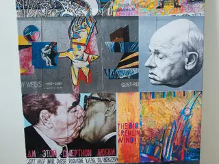 Collage på lærred