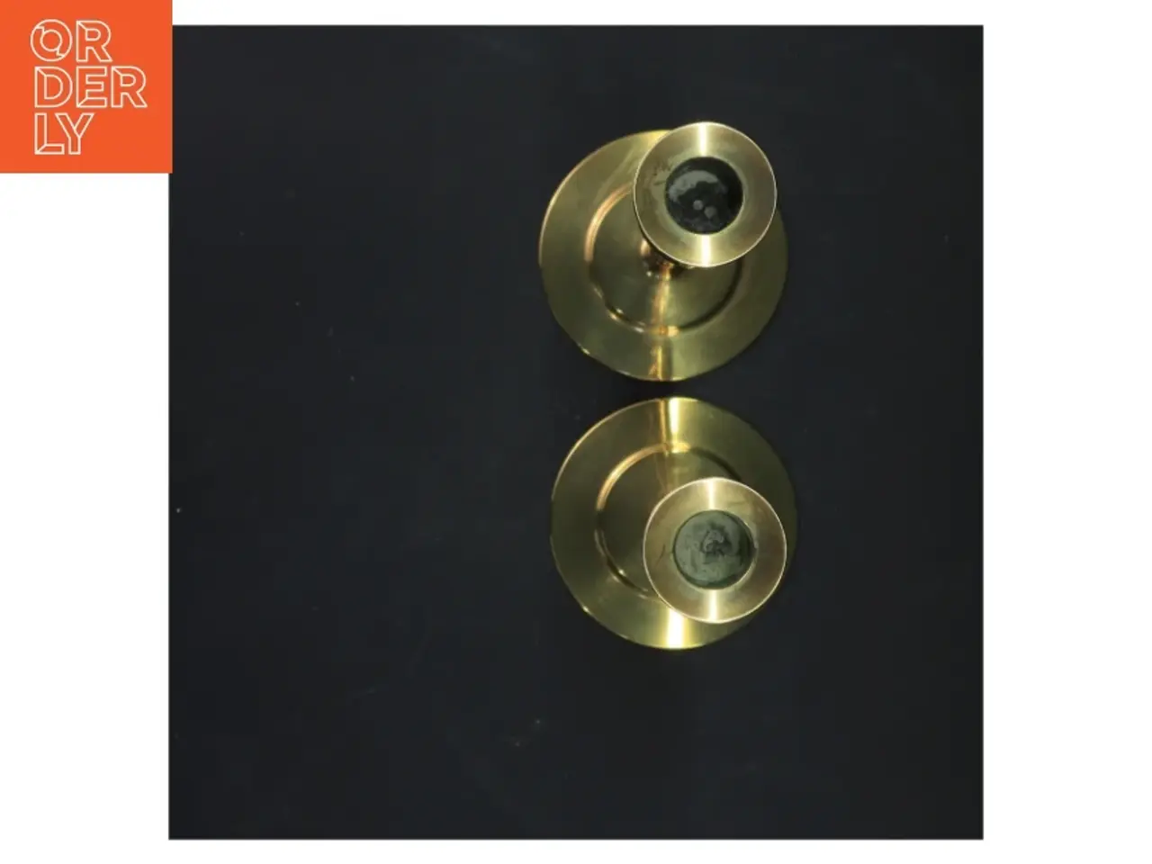 Billede 2 - Messing lysestager (str. 21 cm)