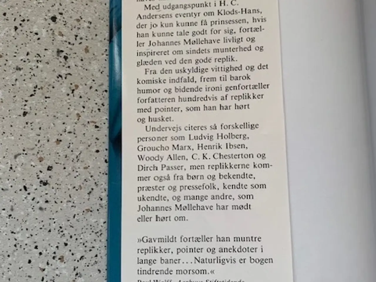 Billede 3 - Johannes Møllehave - Replikker og pointer