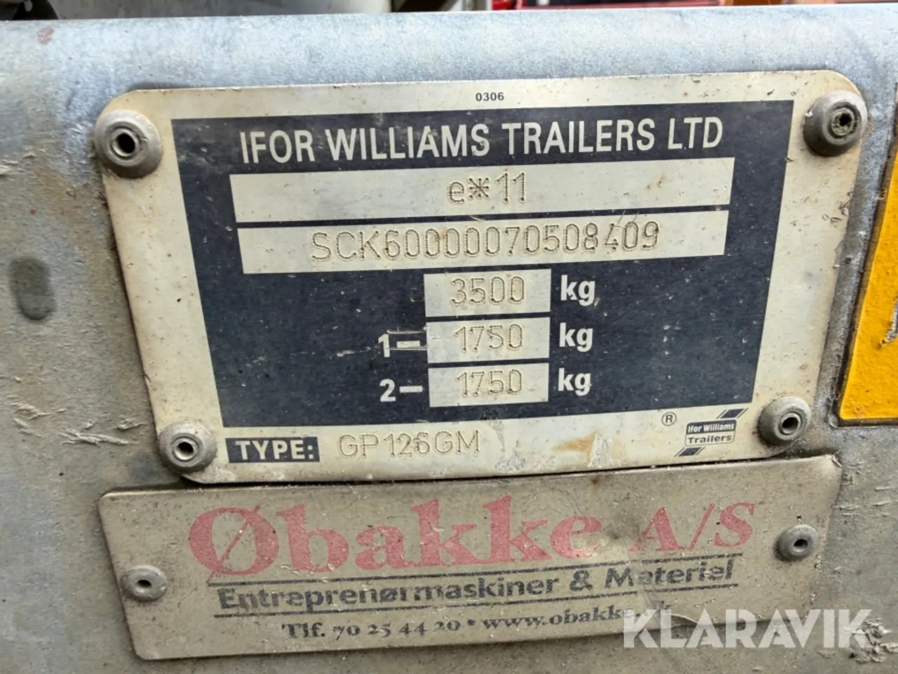 Billede 6 - Maskintrailer Ifor Williams 3500kg
