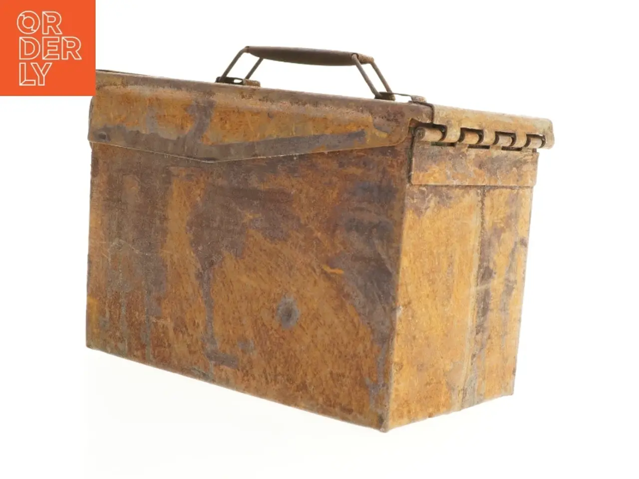 Billede 3 - Ammunitions kasse i rust metal (str. 29 x 19 x 15 cm)