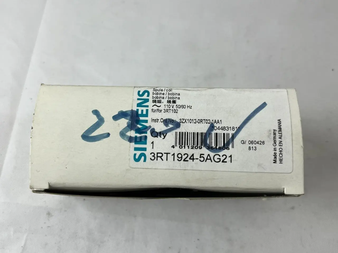 Billede 4 - Siemens 3RT1924-5AG21 SIRIUS Magnetic Coil 110 V