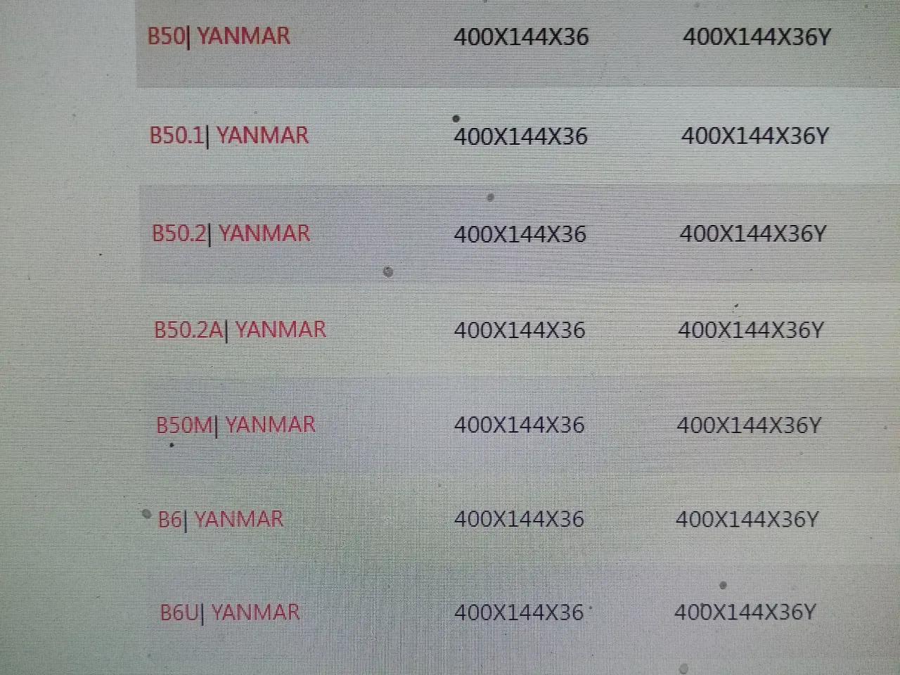 Billede 3 - Gummibælte original Yanmar