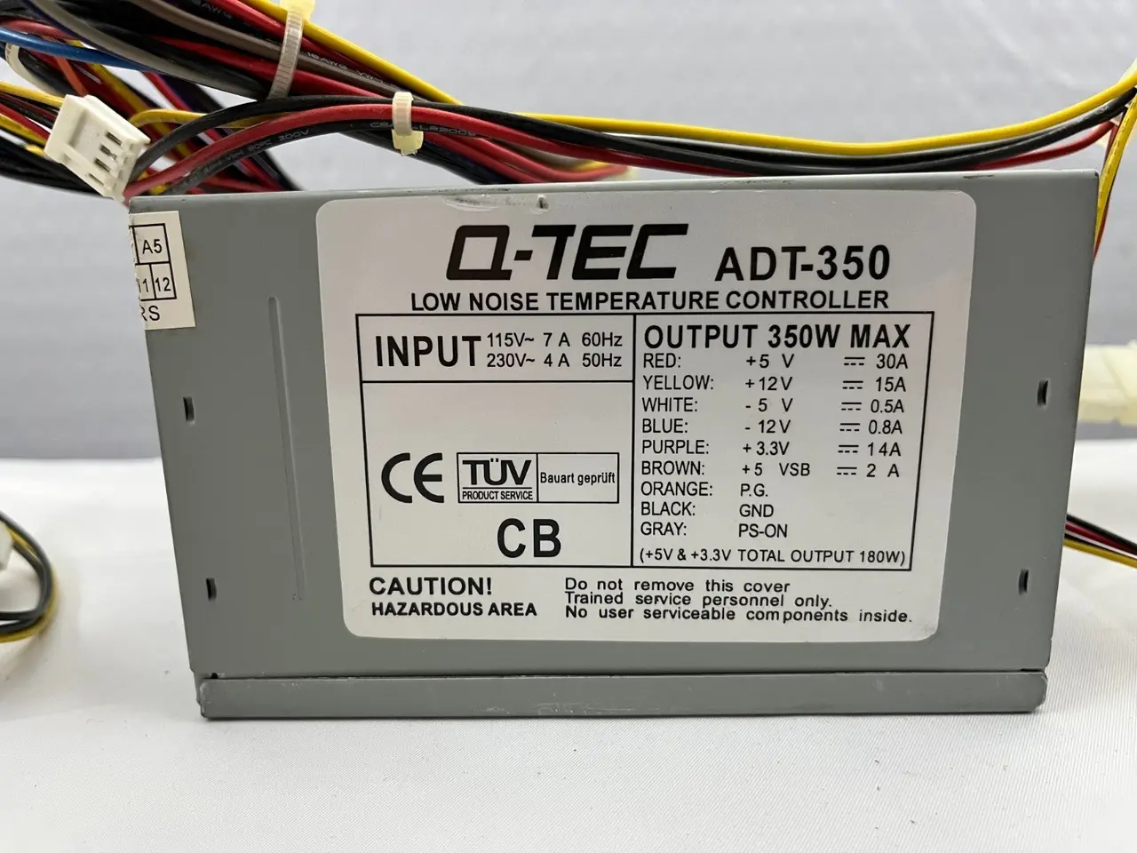 Billede 3 - Q-Tec ADT-350 ATX 350W Low Noise Temperature –